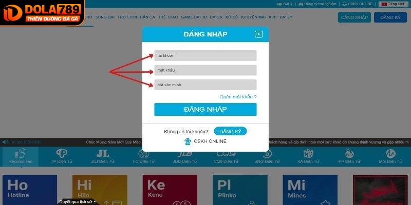 Người chơi không chia sẻ thông tin đăng nhập DOLA789